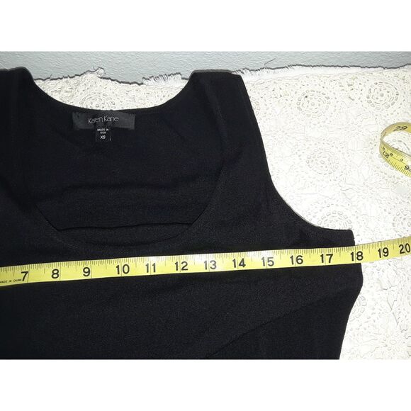 Karen Kane Women's Maxi Dress Size XS Sleeveless Elastic Waist Side Slits - Picture 8 of 10
